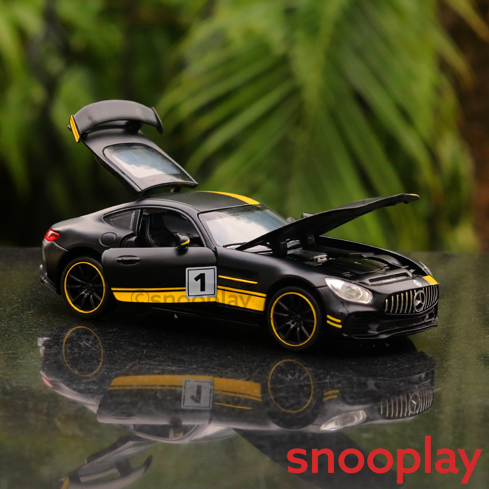 Big Fun Toy Resembling Mercedes AMG GT Diecast Car - 3259 | Light & Sound | 1:32 Scale | Assorted Colors (3 Years till Grown Ups)