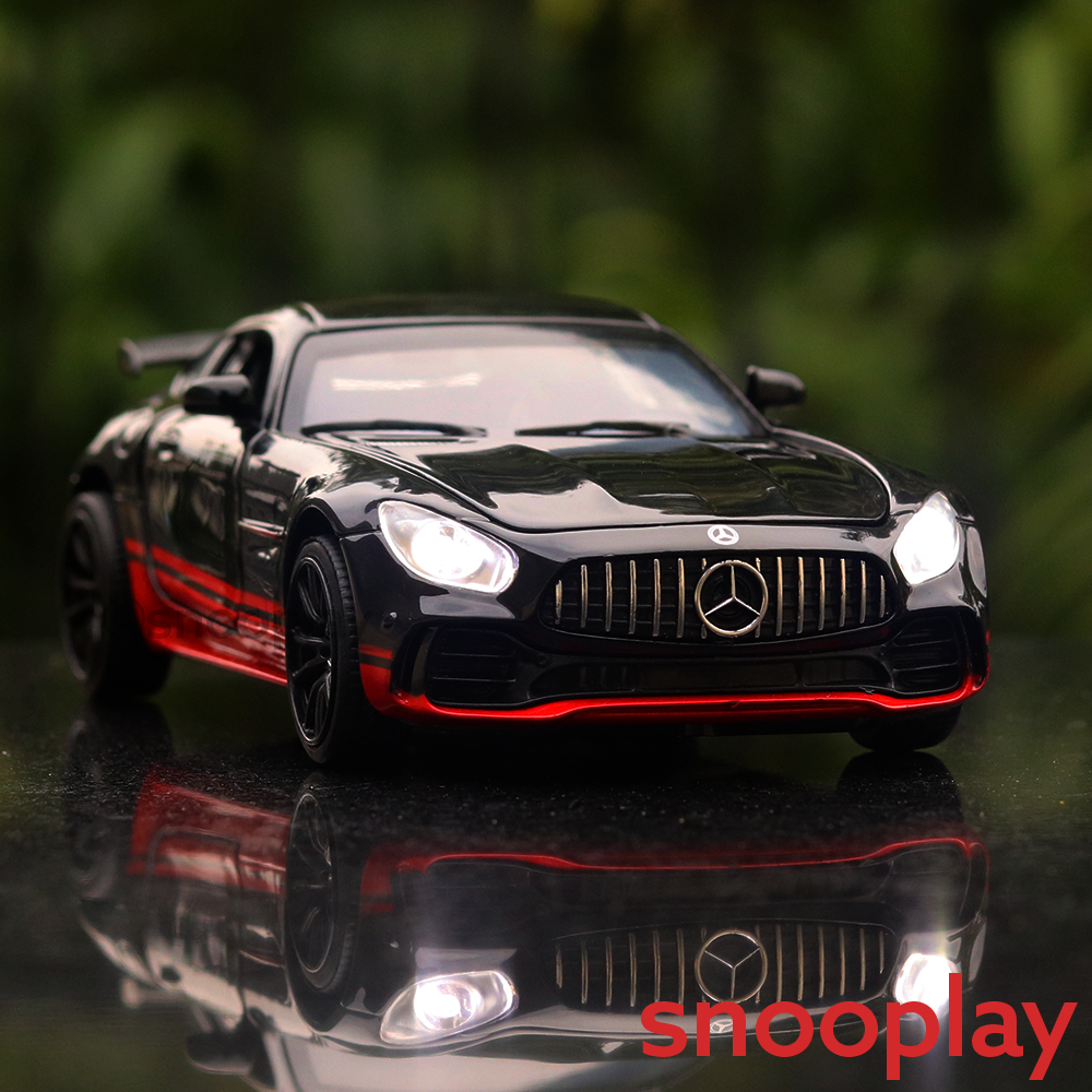 Big Fun Toy Resembling Mercedes AMG GT Diecast Car - 3259 | Light & Sound | 1:32 Scale | Assorted Colors (3 Years till Grown Ups)