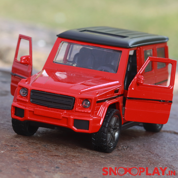 SUV Diecast Car Scale Model (3223) resembling Mercedes Benz G Class (1:32 Scale) - Assorted Colors