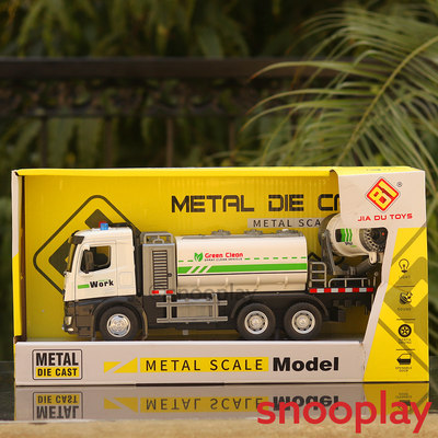 Metal Diecast Truck with Light, Sound & Smoke