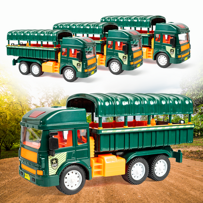 Friction Powered Realistic Army Truck Toy
