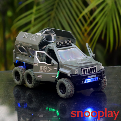 Remote Controlled Military Vehicle with Launcher (Assorted Colours)