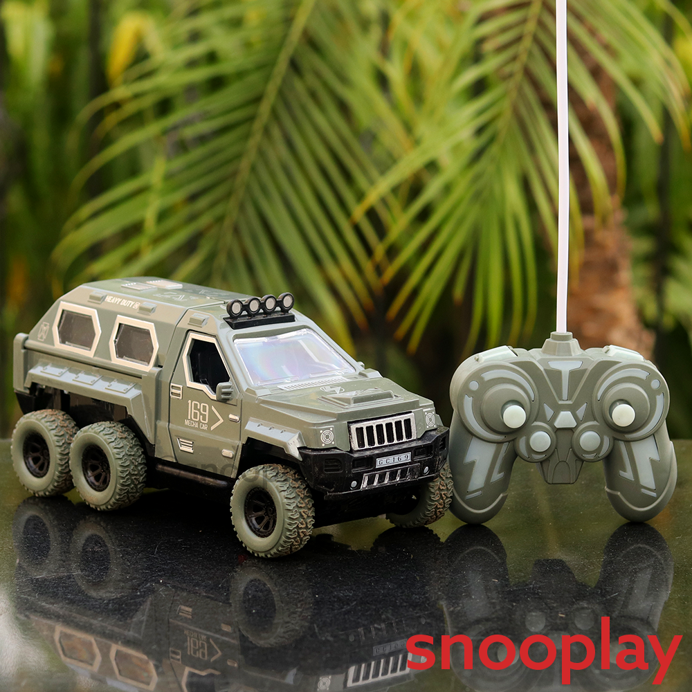 Remote Controlled Military Vehicle with Launcher (Assorted Colours)