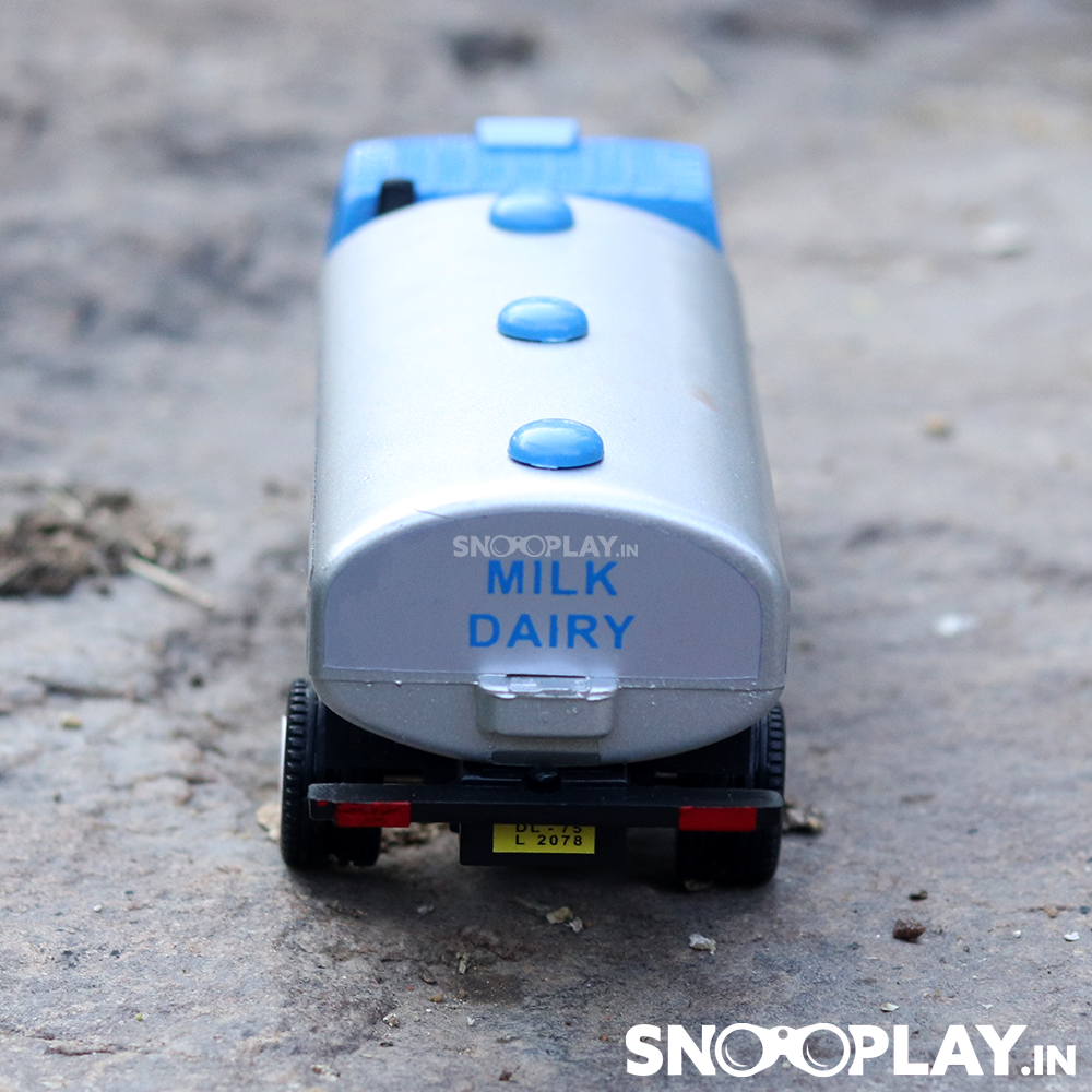 Milk Dairy Toy Tanker (Pull Back Toy Truck)