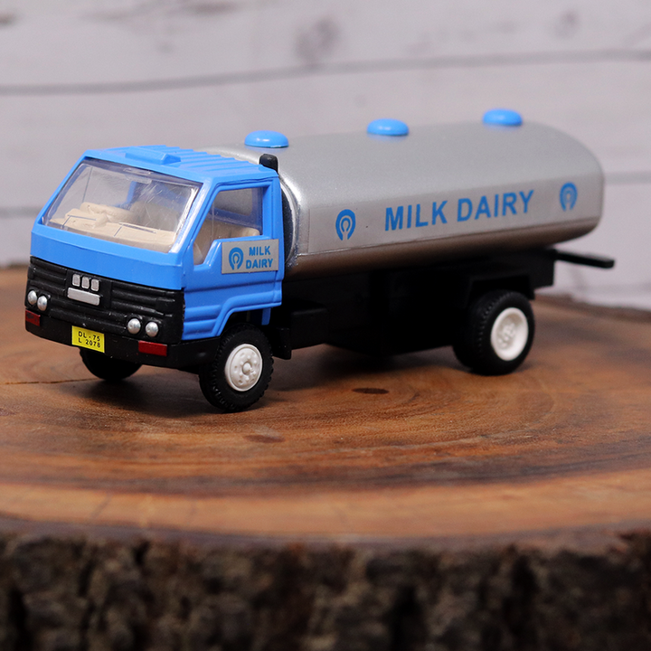 Milk Dairy Toy Tanker (Pull Back Toy Truck)