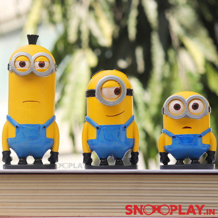 Set of 3 Minion Figurines (Kevin, Bob & Stuart)