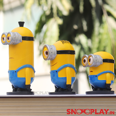 Set of 3 Minion Figurines (Kevin, Bob & Stuart)