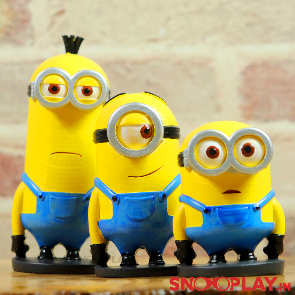 Set of 3 Minion Figurines (Kevin, Bob & Stuart)