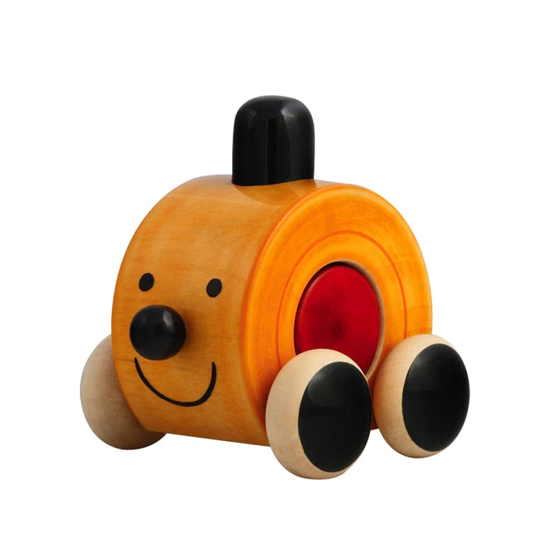 Moee Bead Red -  Wooden Push Toy