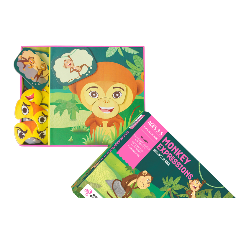 Monkey Expressions Puzzle Game