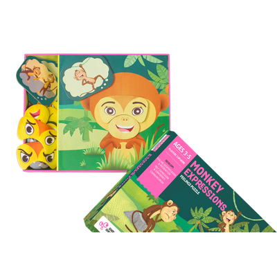 Monkey Expressions Puzzle Game