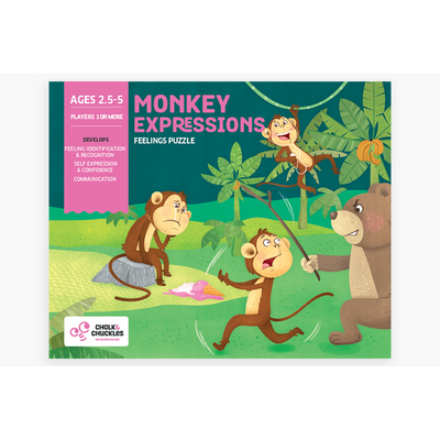 Monkey Expressions Puzzle Game