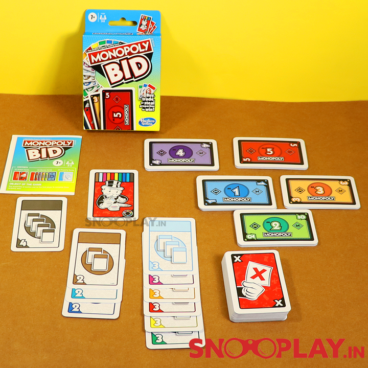 Monopoly Bid Card Game