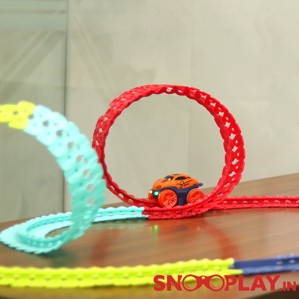 Monster Wheels Track Set (Bendable Track & 360 Degree Movement) - 202 pieces