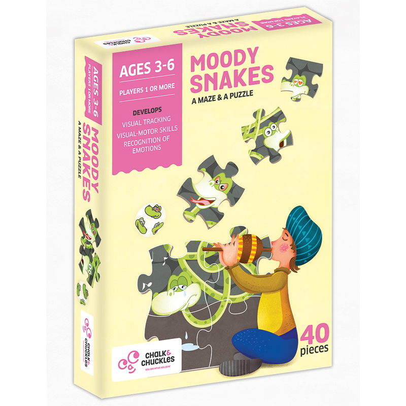 Moody Snakes Puzzle Pack of 5