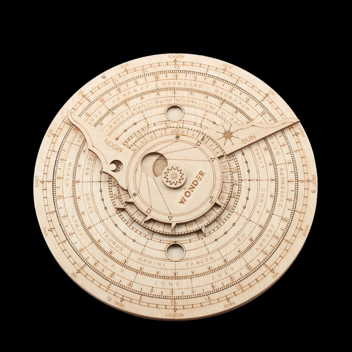 Moon Volvelle- STEM Educational DIY Wooden Puzzle