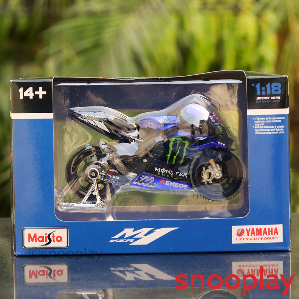 Licensed Moto GP Yamaha Bike Scale Model 1:18