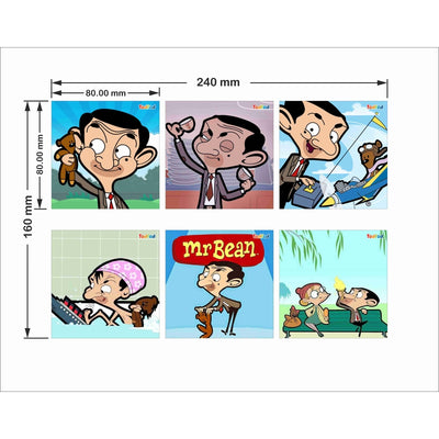 Wooden Jigsaw Puzzles Toy for Kids & Children, Mr. Bean 54 Pieces 6 in 1 Jigsaw Puzzles, Anime Cartoon Character