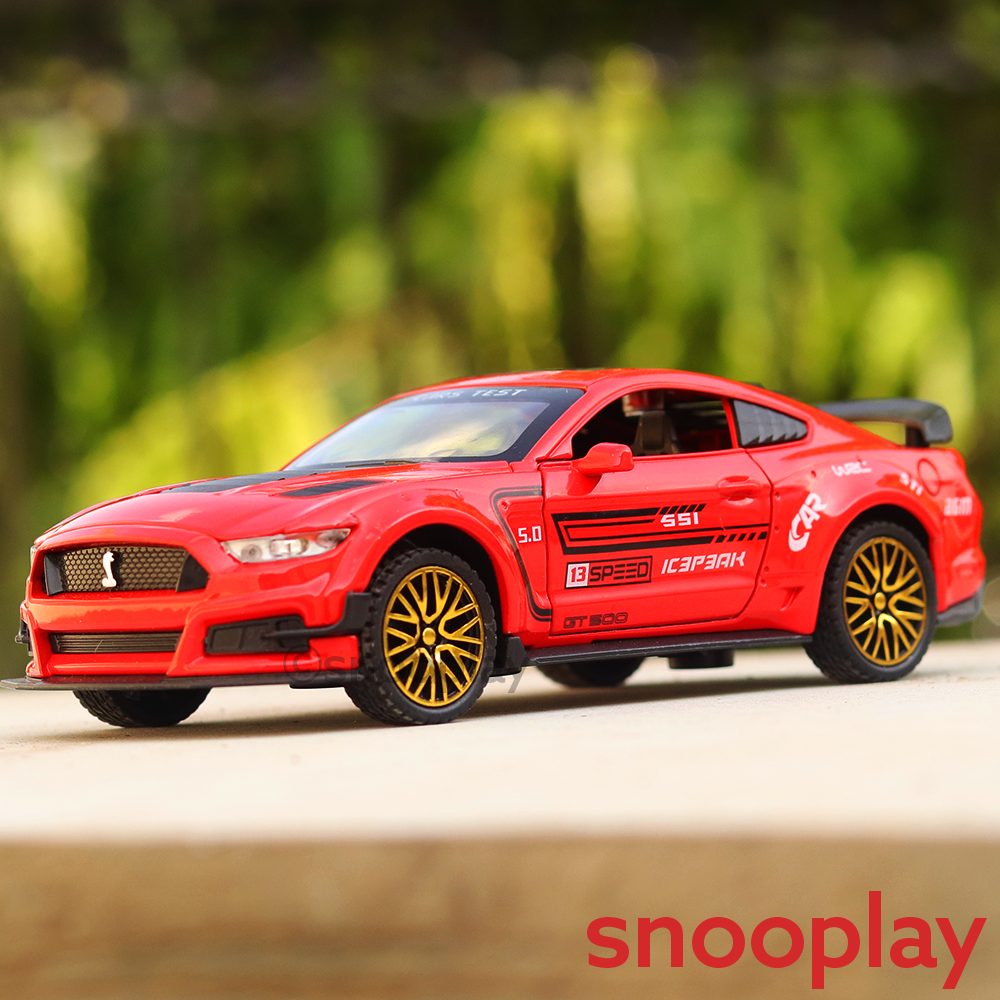 Supercar Diecast Car Model (3216) resembling Mustang Sports Car (1:32 Scale)- comes with light & sound feature