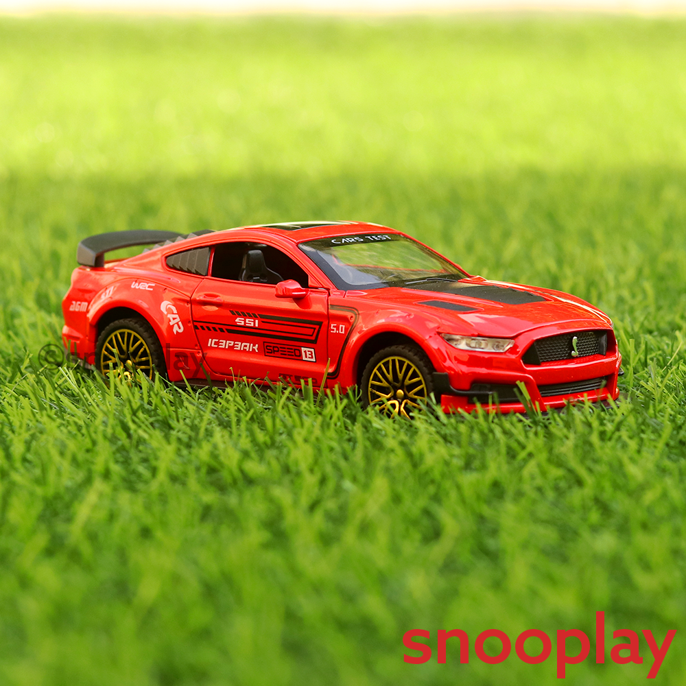 Supercar Diecast Car Model (3216) resembling Mustang Sports Car (1:32 Scale)- comes with light & sound feature