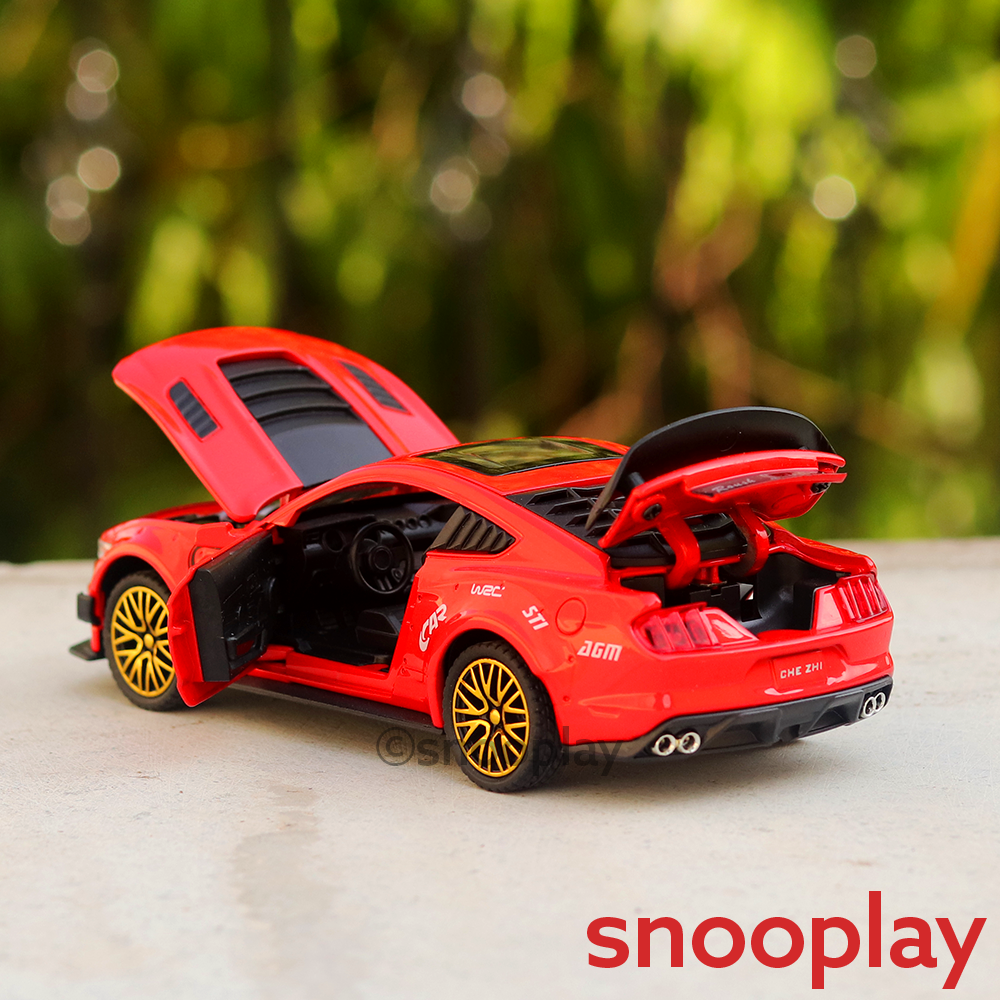 Supercar Diecast Car Model (3216) resembling Mustang Sports Car (1:32 Scale)- comes with light & sound feature