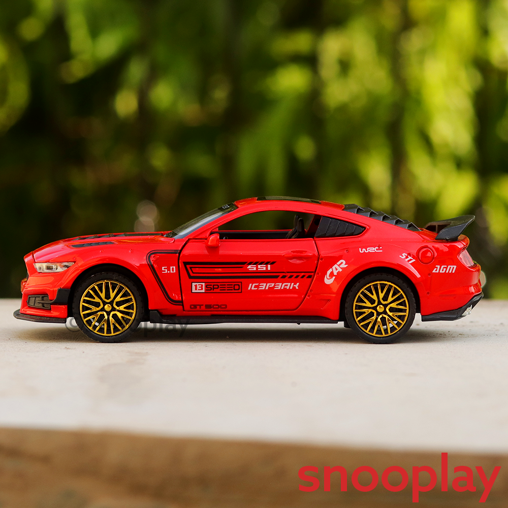 Supercar Diecast Car Model (3216) resembling Mustang Sports Car (1:32 Scale)- comes with light & sound feature