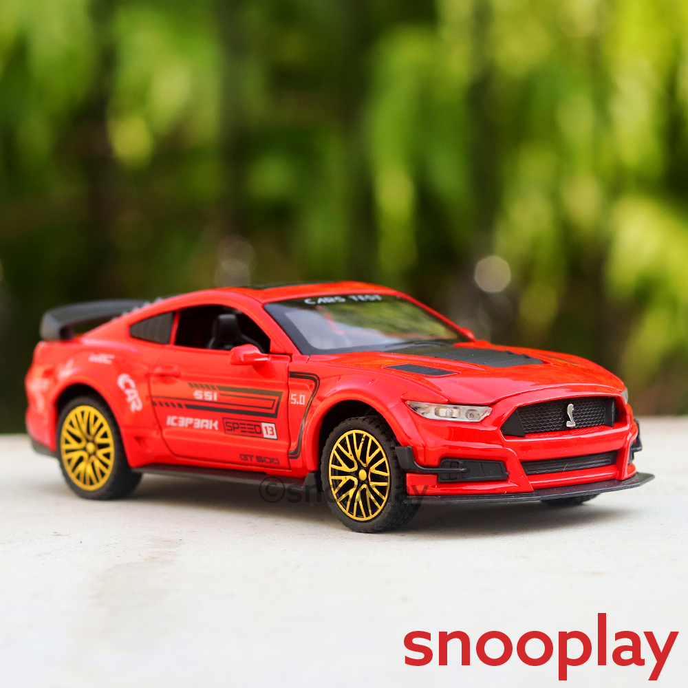 Supercar Diecast Car Model (3216) resembling Mustang Sports Car (1:32 Scale)- comes with light & sound feature