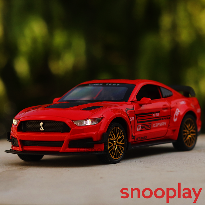 Supercar Diecast Car Model (3216) resembling Mustang Sports Car (1:32 Scale)- comes with light & sound feature