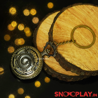 Naruto Antique-Style Pocket Watch with Keychain