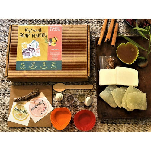 Active Hands Make Your Own Natural Soaps Kit with Moulds & Scents (7 Years till Grown Ups)