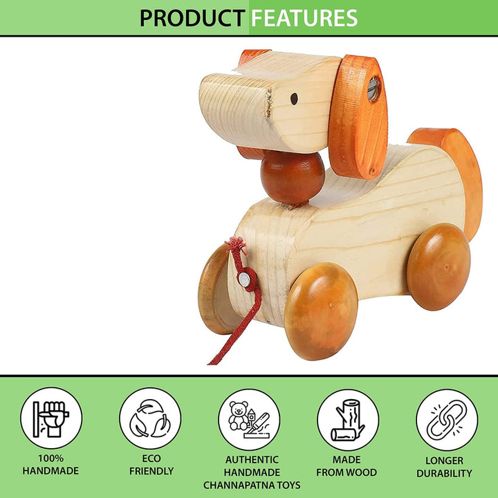 Wooden Walk-A-Long Puppy Toy (1-3 Years)