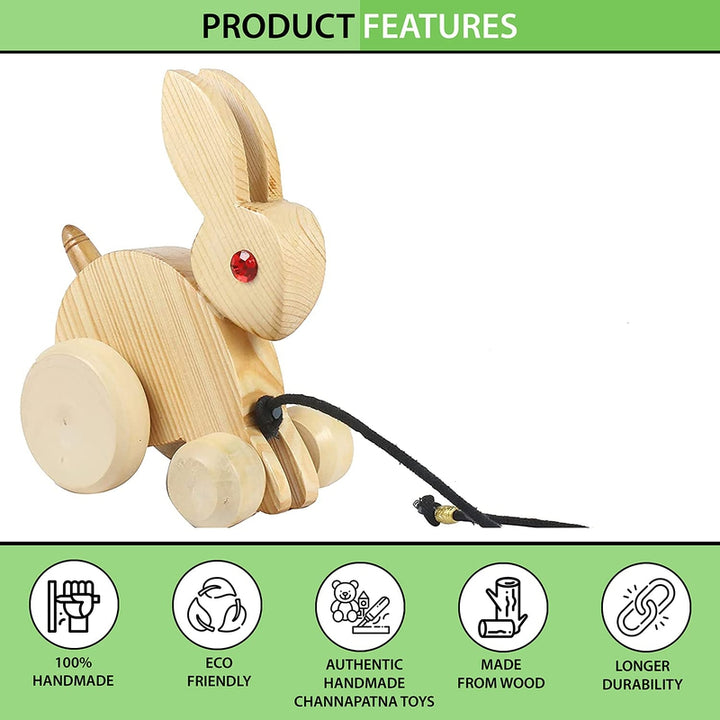 Pull Along Toy Wooden- Bunny