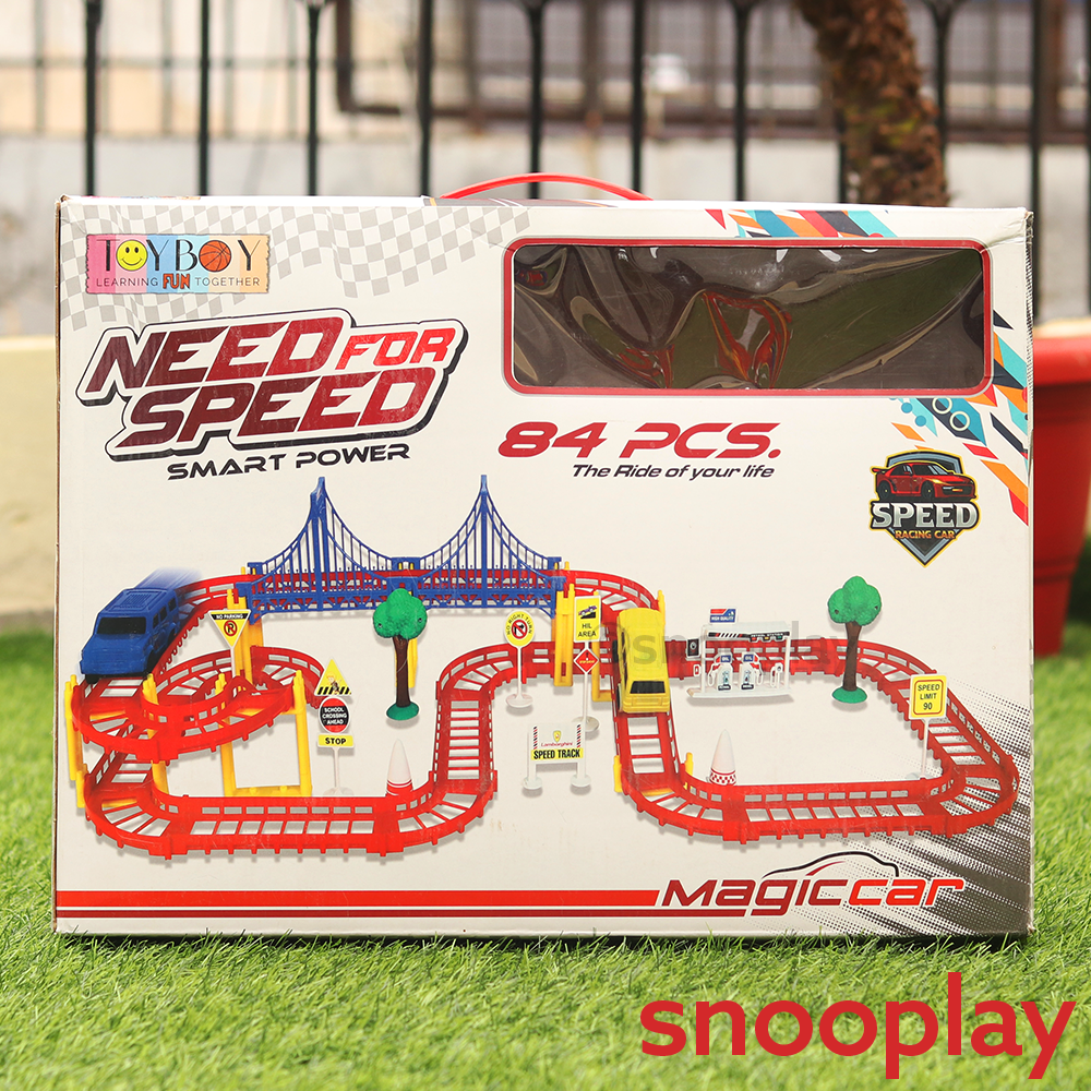 Battery Operated Need For Speed Car Track Set (84 Pieces)