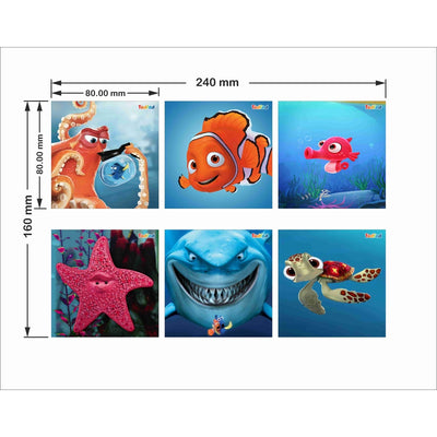 Wooden Jigsaw Puzzles Toy for Kids & Children, Finding Nemo 54 Pieces 6 in 1 Jigsaw Puzzles, Anime Cartoon Character