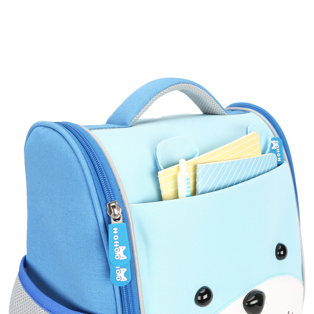 Jungle Kids School Bag - Sapiential Bear Blue