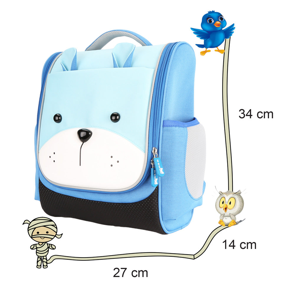 Jungle Kids School Bag - Sapiential Bear Blue