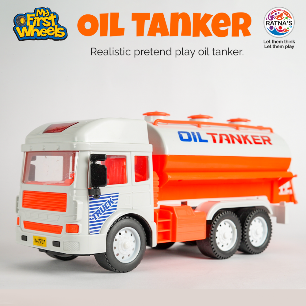 Buy Friction Powered Realistic Oil Tanker Truck Toy On Snooplay Online   OilTanker New  1.2 