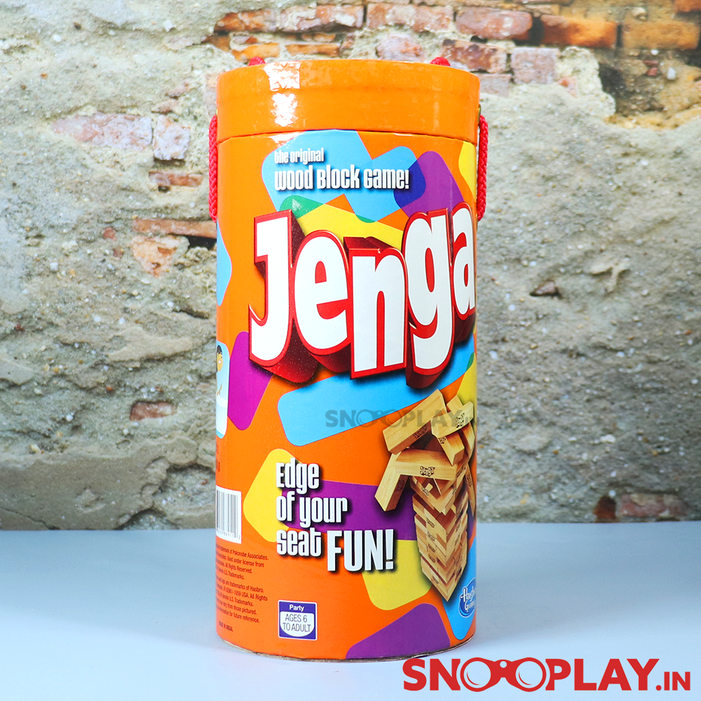 Original Jenga by Funskool with Tube Storage Packaging (6 Years till Grown Ups)