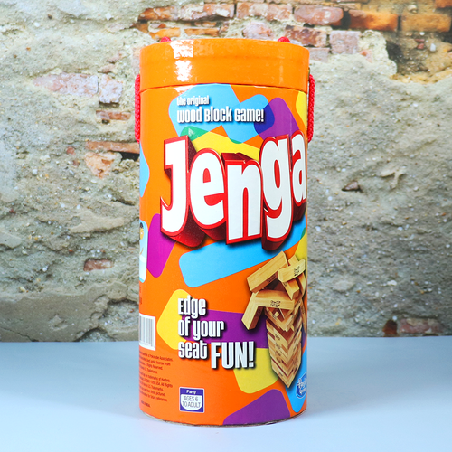 Hasbro Original Jenga by Funskool with Tube Storage Packaging (6 Years till Grown Ups)