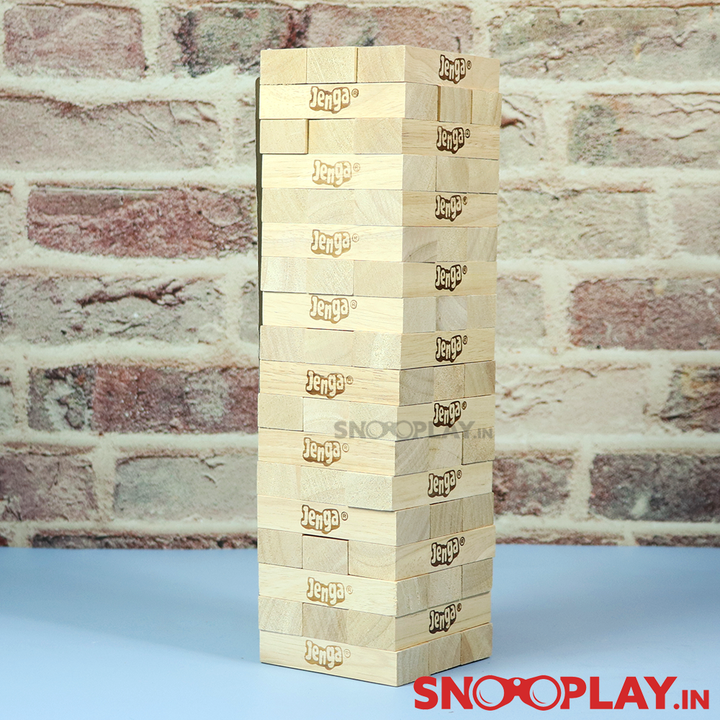 Original Jenga by Funskool with Tube Storage Packaging (6 Years till Grown Ups)