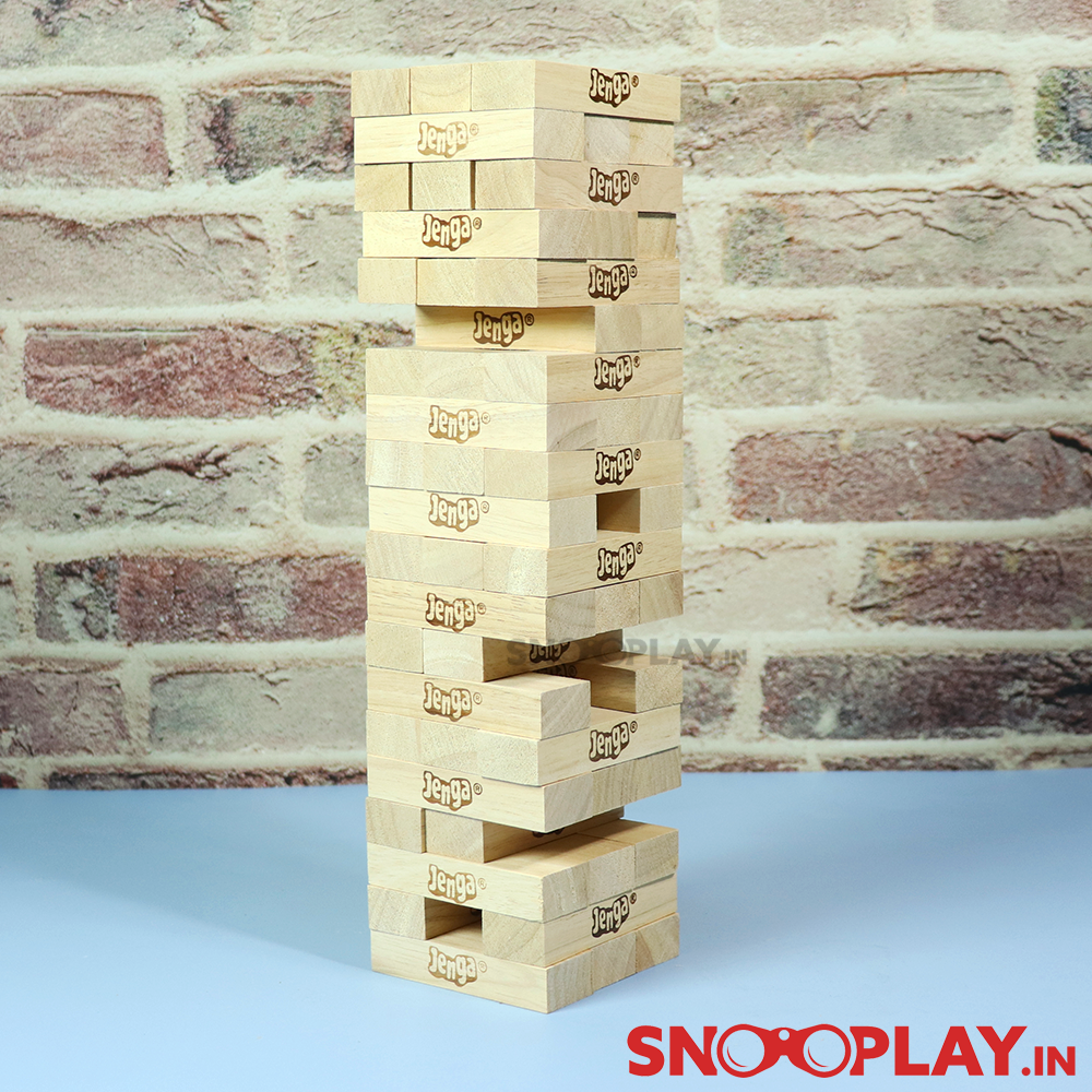 Original Jenga by Funskool with Tube Storage Packaging (6 Years till Grown Ups)