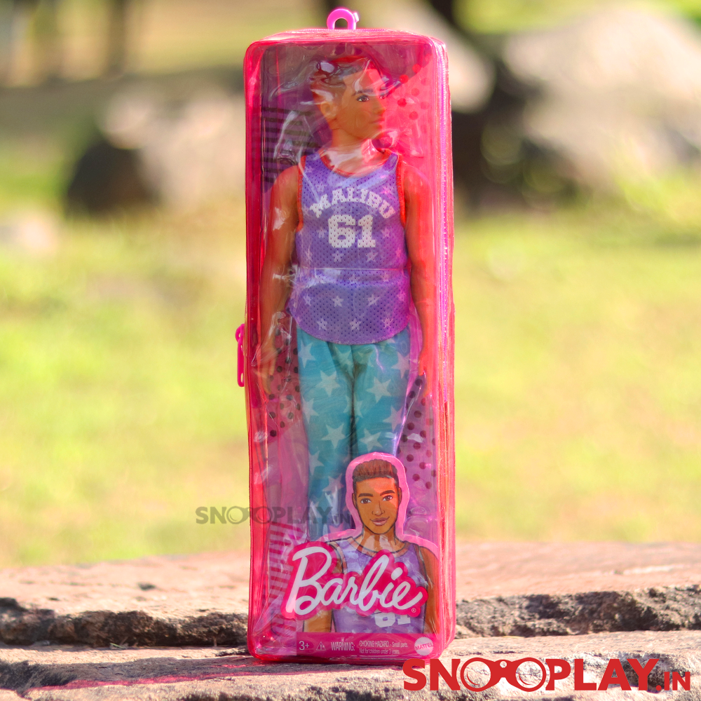 Original Barbie- Ken Doll with Zip Storage Pouch