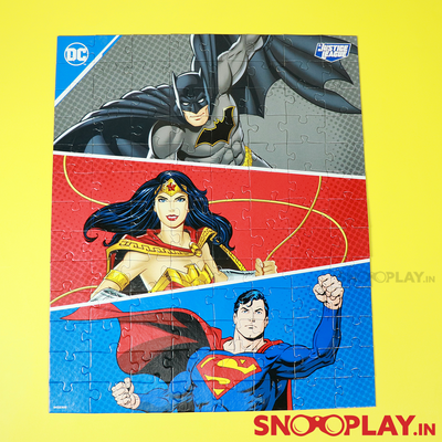 DC Super Heroes Jigsaw Puzzle (104 Pieces) - Batman, Superman & Wonder Woman