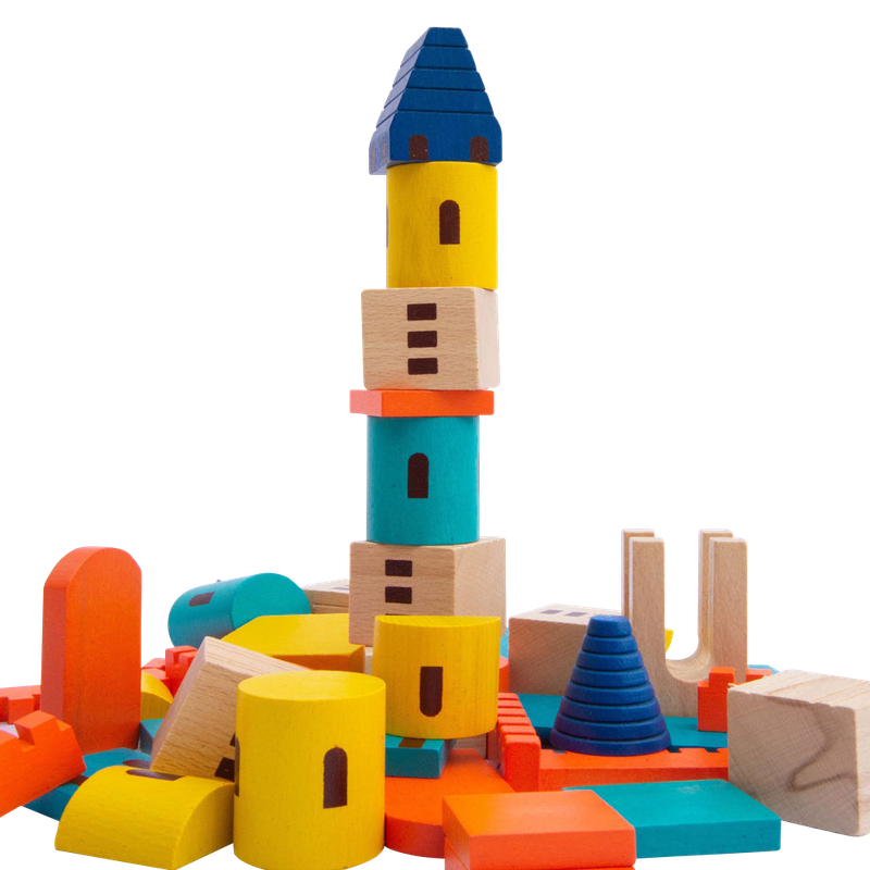 The Builder Wooden Toy | Imagination and Creativity - Large (1-3 Years)