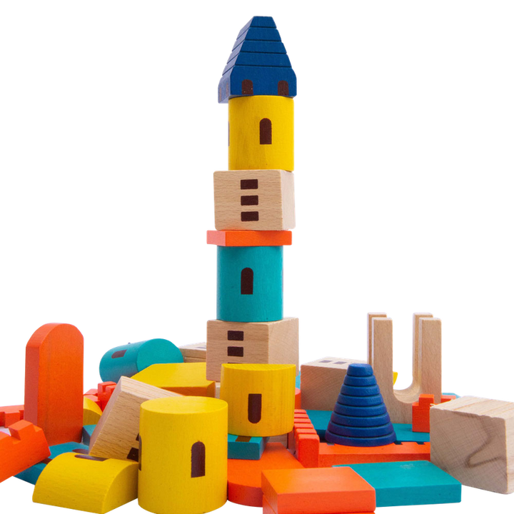 The Builder Wooden Toy | Imagination and Creativity - Large (1-3 Years)