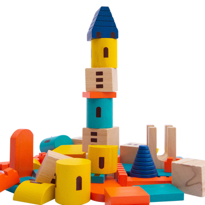 The Builder Wooden Toy ( 1 Years & Above ) Imagination and Creativity (Large)