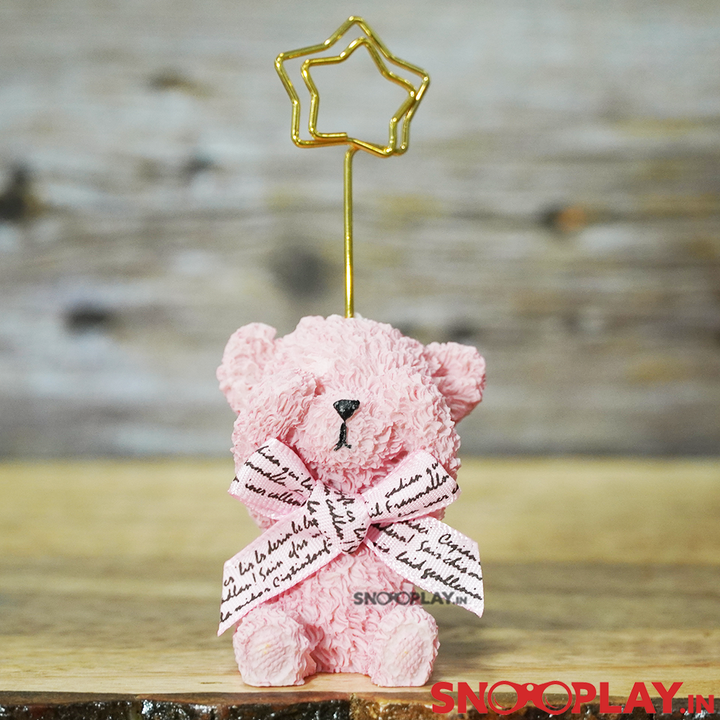 Cute Teddy Bear Photo Stands (Set of 4)