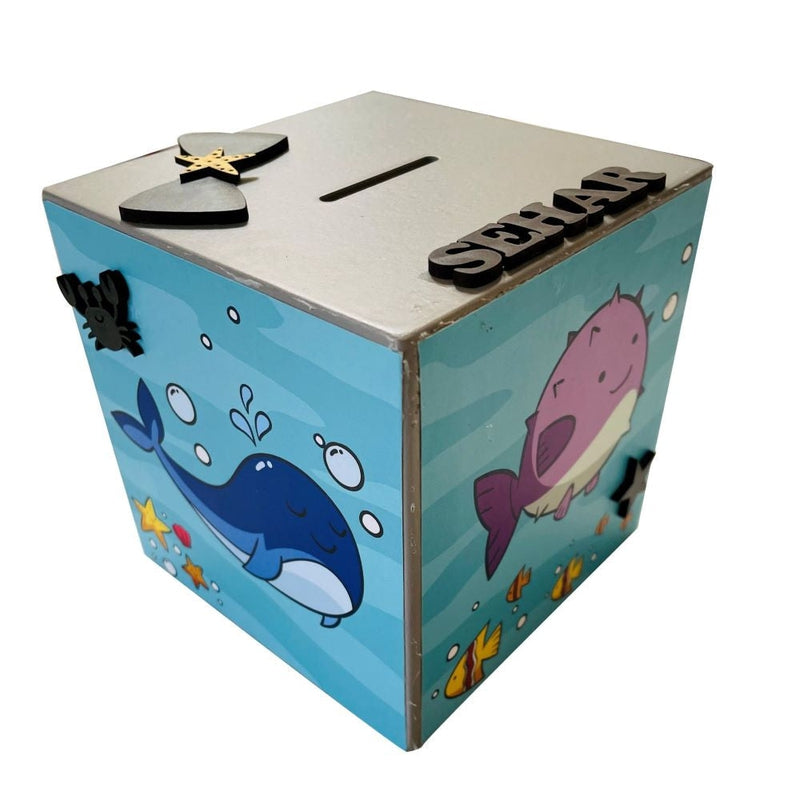 Personalised Piggy Bank - Sea Animals (COD Not Available)