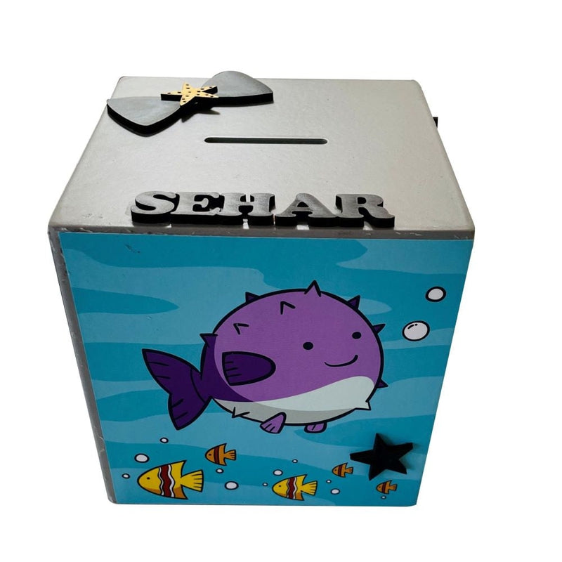 Personalised Piggy Bank - Sea Animals (COD Not Available)