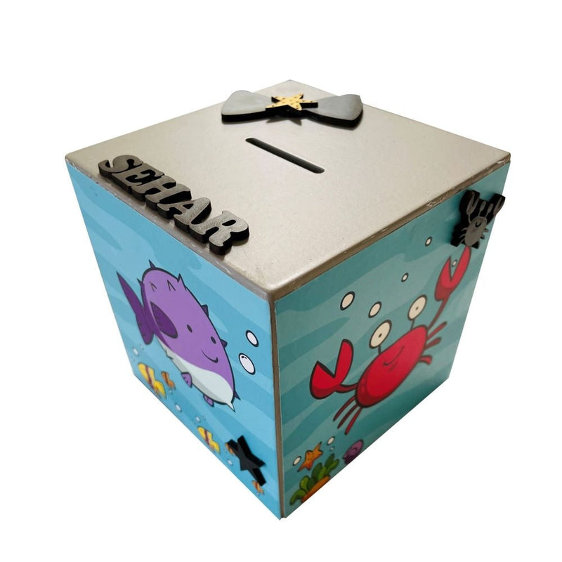 Personalised Piggy Bank - Sea Animals (COD Not Available)